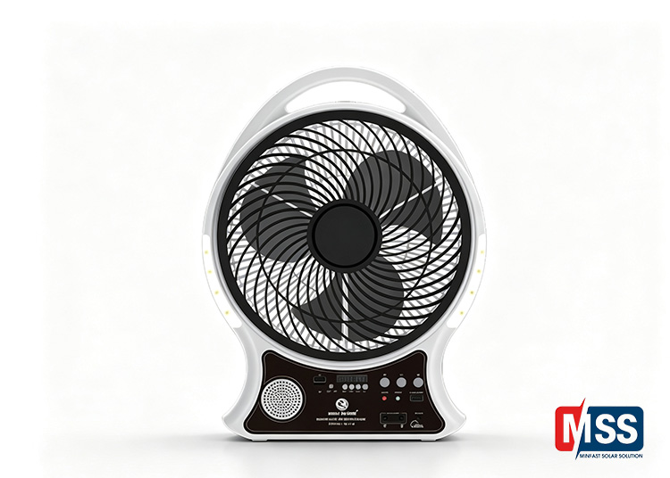 14-Inch Solar-Powered Fan